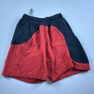 Nike Color Clash Fleece Shorts Red Black DR9856-010 Men's Medium Active Gym